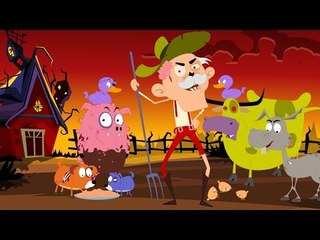 Old MacDonald had a Farm | Nursery Rhymes With Lyrics For Children | Halloween Songs For Kids
