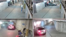 Os estragos que um bêbado fez só para tirar o carro do parque de estacionamento