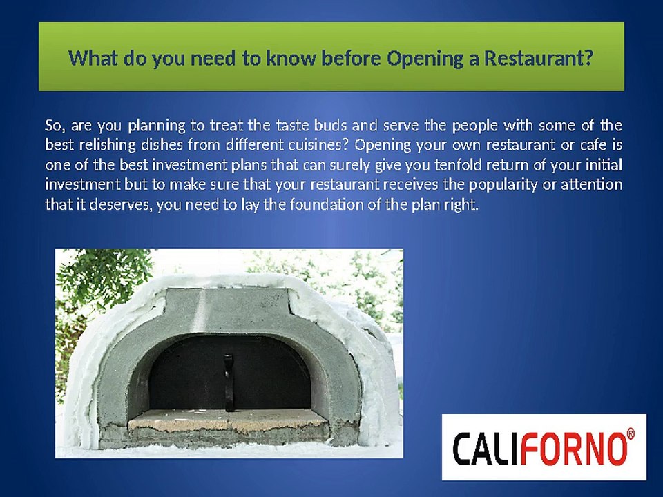 What do you need to know before Opening a Restaurant?