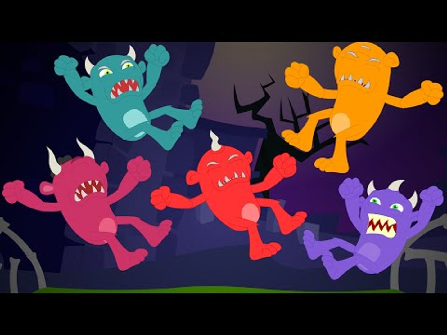 Five Little Monsters | Halloween Song - video Dailymotion