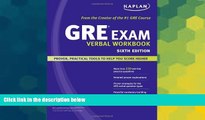 Big Deals  Kaplan GRE Exam Verbal Workbook (Kaplan GRE Verbal Workbook)  Best Seller Books Best