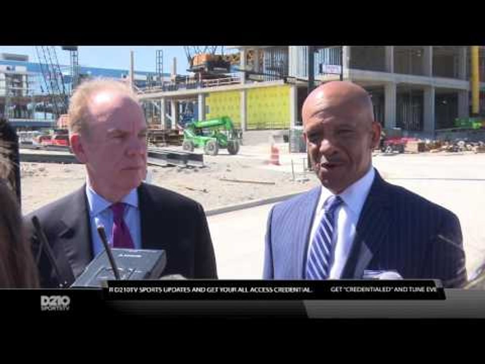 Roger Staubach and Drew Pearson Hail Mary Featured Centerpiece At Star