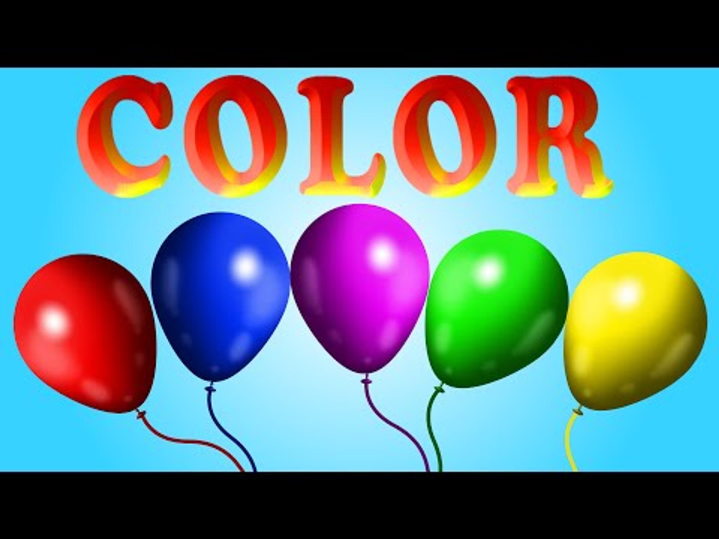 Learn Colors Color Balloons Colors Song For Children