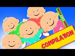 Cute Five Little Babies | Nursery Rhymes | Kids Songs