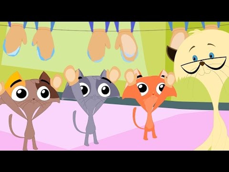 tre piccoli gattini in Italiano | vivaio italiano rime di raccolta per i bambini