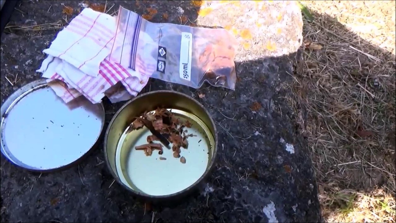 Herstellung von Charcloth