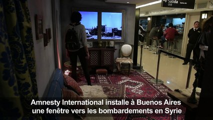 Buenos Aires: Une fenêtre vers les bombardements en Syrie