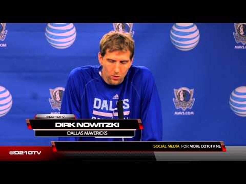 DALLAS MAVERICKS 2014 MEDIA DAY: DIRK NOWITZKI