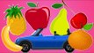 learn fruit with toy vehicles | street vehicles, cars and trucks for kids