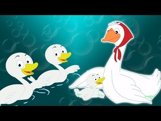 Fünf kleine Enten | Karikatur für Kinder | Beliebt Kinderlied |Five Little Ducks