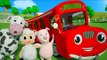 Wheels On The Bus Go Round And Round | 3D Nursery Rhyme Songs | Videos For Children
