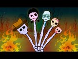 Finger Family Skeleton | Halloween nursery rhymes with lyrics | Kids songs