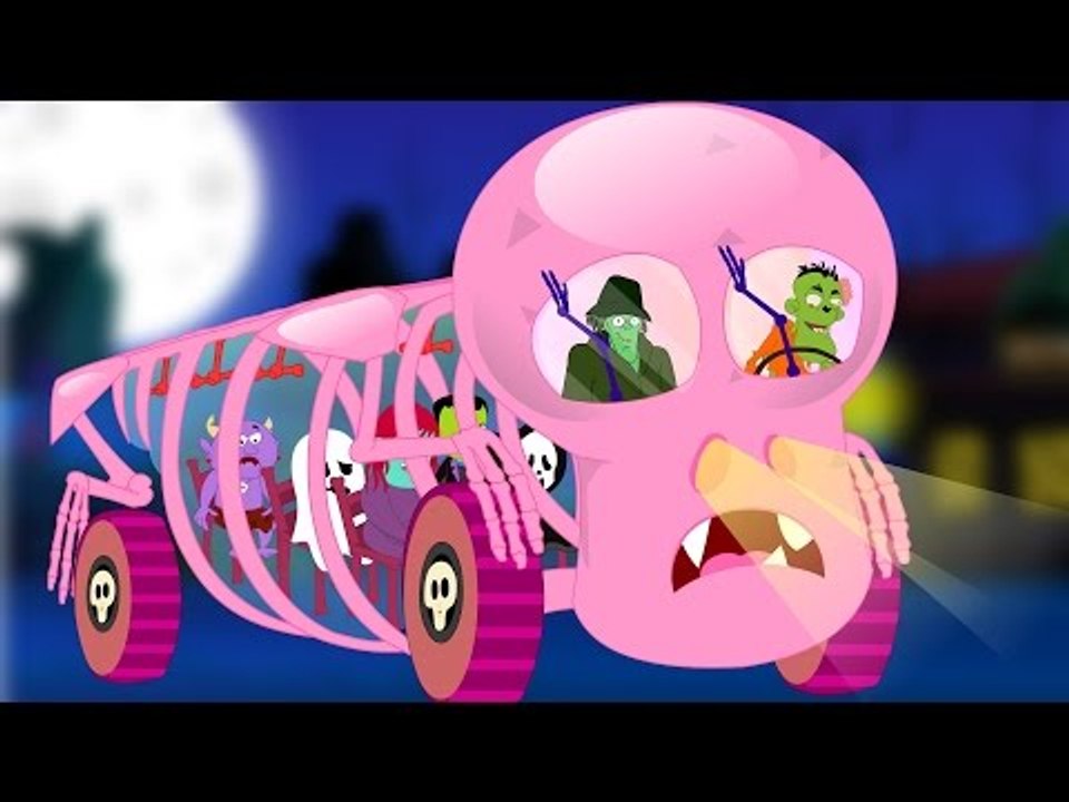 Wheels On The Bus Go Round And Round Nursery Rhyme | Kids Songs And Children Scary Rhymes