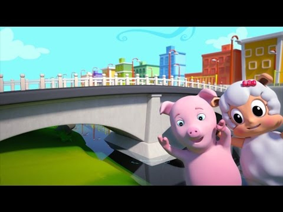 london bridge is falling down | nursery rhymes farmees | kids songs | 3d rhymes