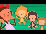 Fünf kleine Affen Reim | Kinderlieder Sammlung | Rhymes Collection in German
