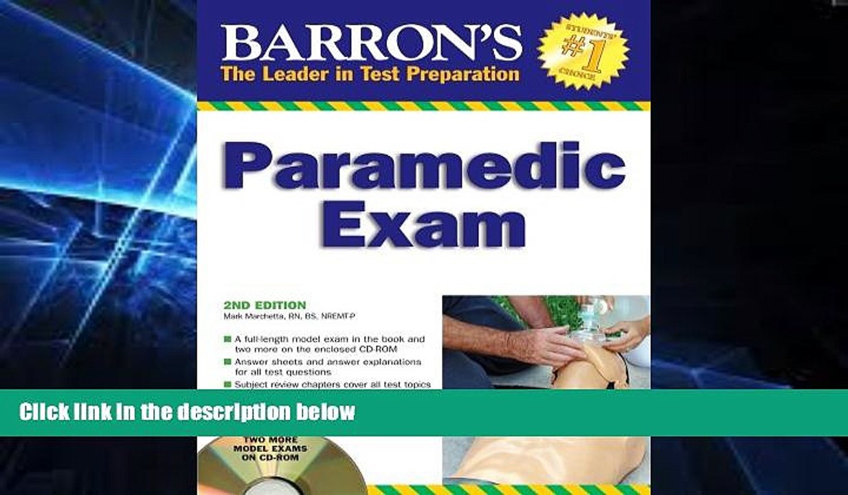 Big Deals  Barron s Paramedic Exam: with CD-ROM (Barron s How to Prepare for the Emt Paramedic