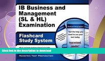 GET PDF  IB Business and Management (SL and HL) Examination Flashcard Study System: IB Test