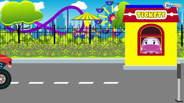 Voiture pour enfant - Pelleteuse - Le Camion remorque | Dessins animés pour enfants en français