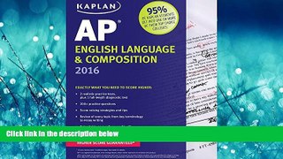 Popular Book Kaplan AP English Language   Composition 2016 (Kaplan Test Prep)