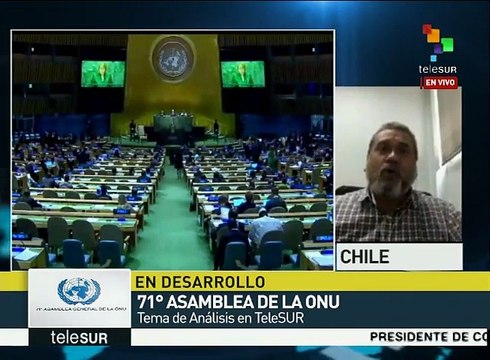 Pablo Jofre: Bachelet pide resolver los problemas del mundo