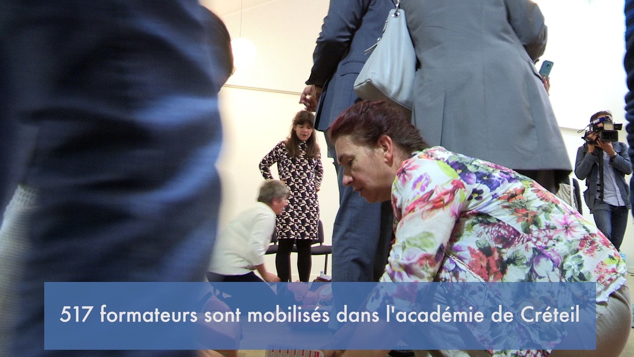 [#GestesQuiSauvent] Visite de Najat Vallaud-Belkacem au collège Amédée Laplace de Créteil