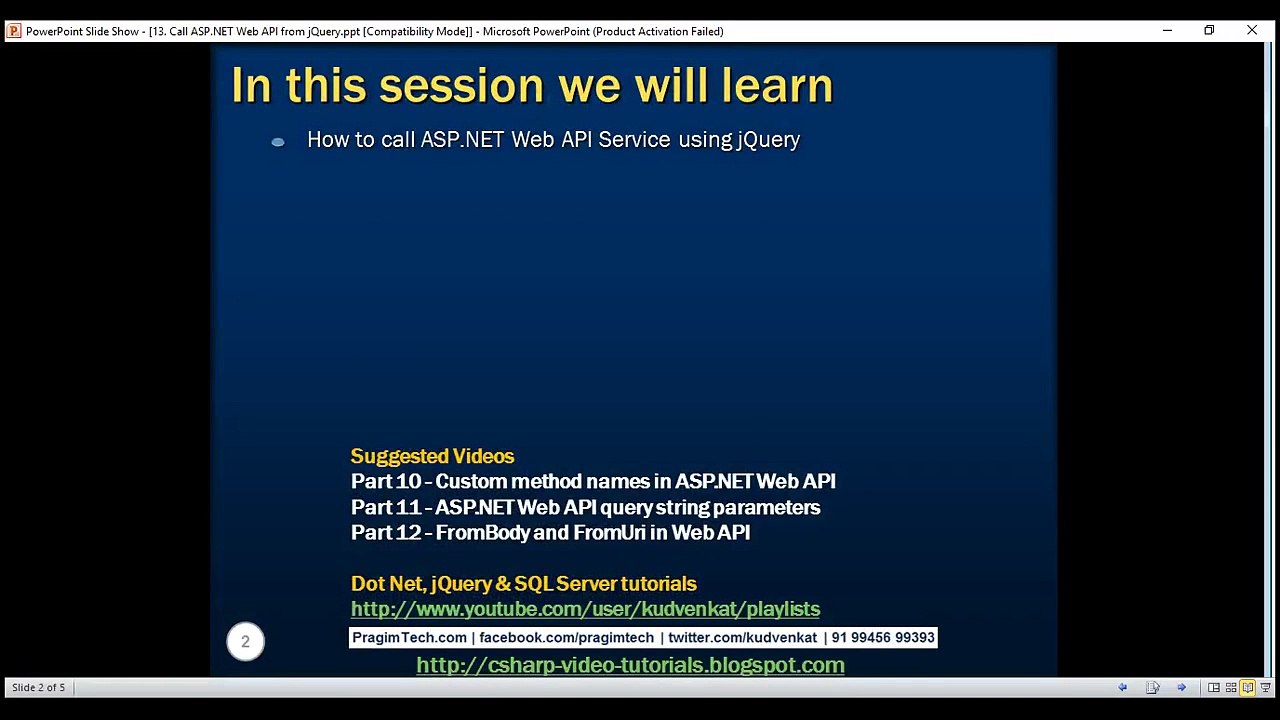Call ASP NET Web API from jQuery