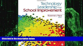 Big Deals  Technology Leadership for School Improvement  Best Seller Books Best Seller