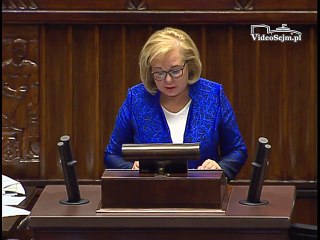 Poseł Aldona Młyńczak - Wystąpienie z dnia 21 wrze�nia 2016 roku.