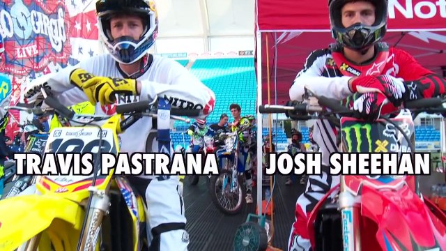 Travis Pastrana Double Flips First Time in 4 Years | Side by Side with Sheeny