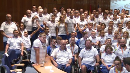 Reciben al Equipo Paralímpico Español en Madrid
