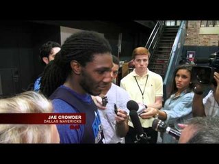 Dallas Mavericks Rookie Jae Crowder Talks