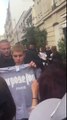 Justin Bieber meeting & talking to fans in Paris, France - September 21, 2016