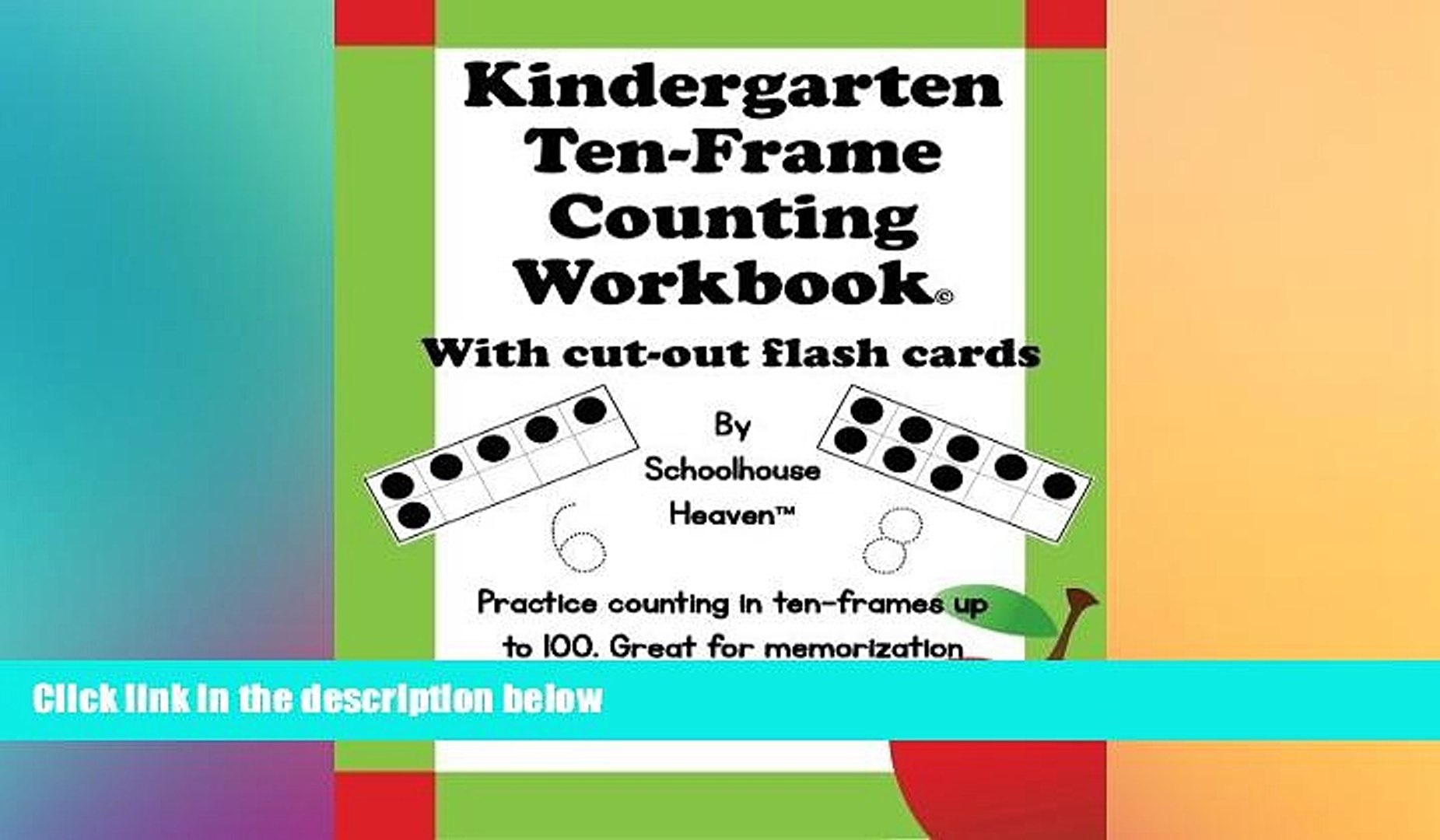 Big Deals Kindergarten Ten Frame Counting Workbook With Cut Out Flash Cards Free Full Read Most - 