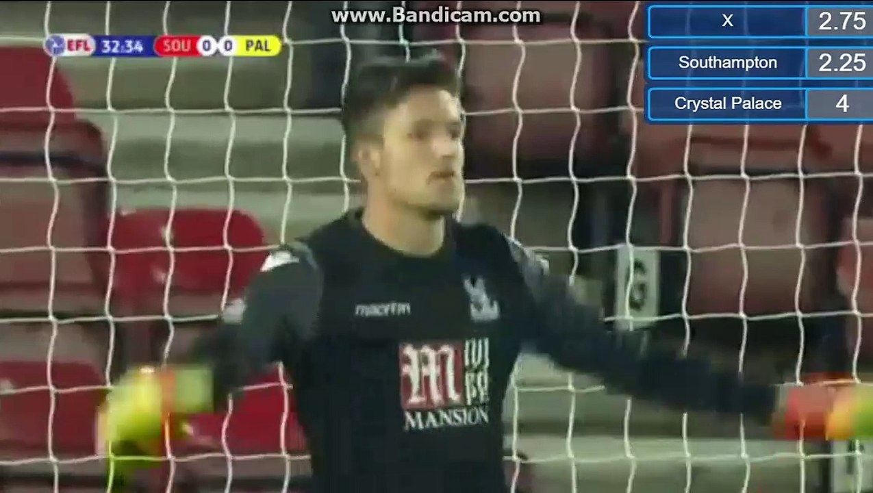 Charlie Austin Penalty Goal HD - Southampton 1-0 Crystal Palace - England - League Cup 21.09.2016 HD