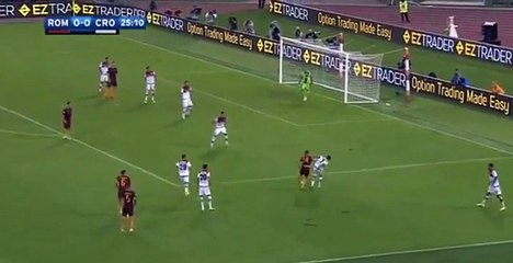 Stephan El Shaarawy puts Roma into the lead vs Crotone (1-0)