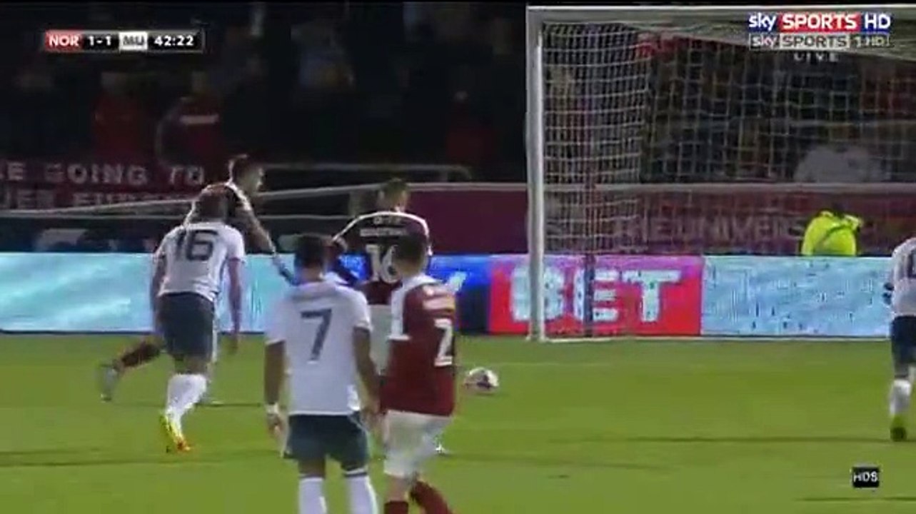 Goal - Northampton Town 1-1 Manchester United 21.09.2016 HD