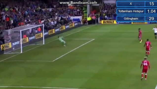 1-0 Christian Eriksen Goal HD - Tottenham Hotspur 1-0 Gillingham - England - League Cup 21.09.2016 HD