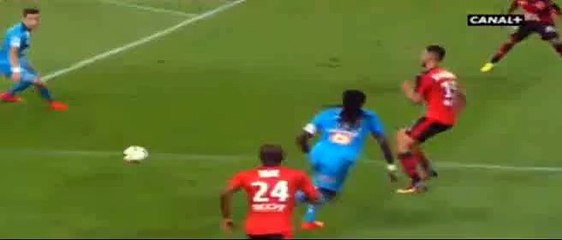 Bafetimbi Gomis Penalty Goal - Rennes 1-1 Marseille 21.09.2016