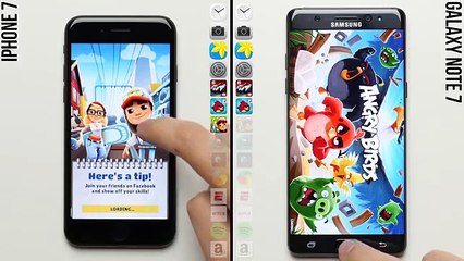 ¿Cuál celular es más rápido iPhone 7 o el Galaxy Note7?