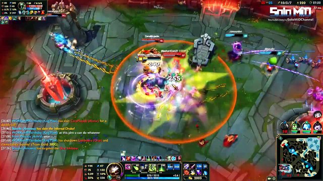 LoL Best Moments #91 Epic Gangplank 1vs5 + Baron Steal League of Legends (SoloMiD)