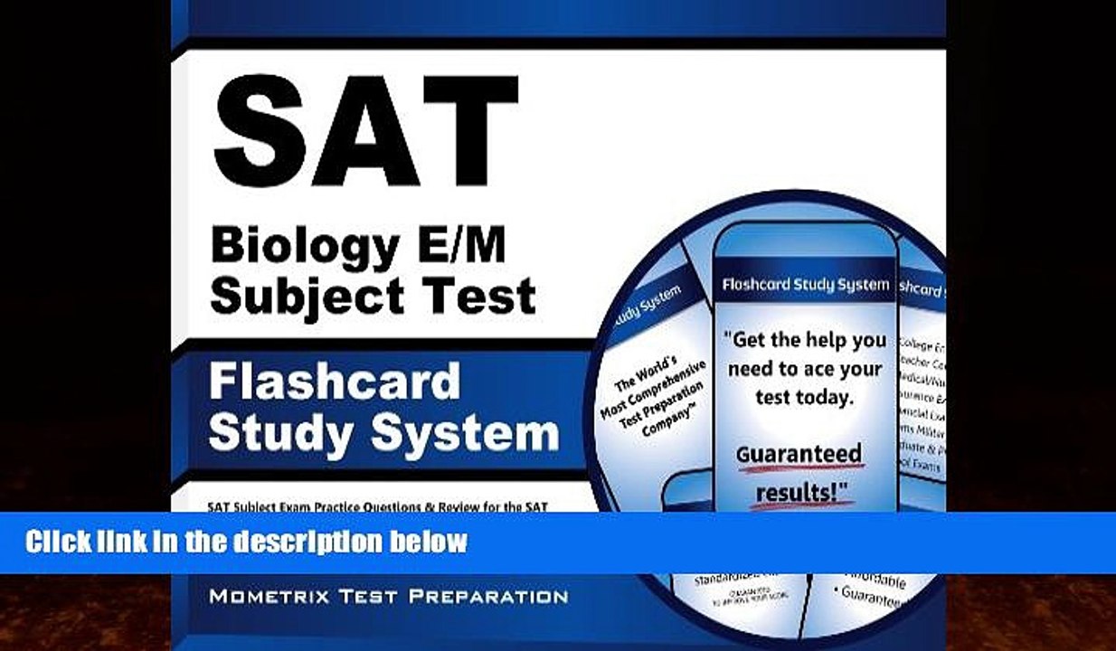 Big Deals  SAT Biology E/M Subject Test Flashcard Study System: SAT Subject Exam Practice