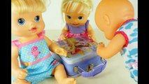 Stop Motion Baby Alive Dolls&Nenuco Doll Eating&Poop Play with Baby Dolls Video For Kids