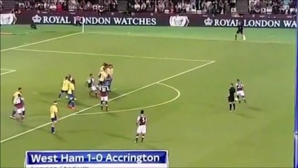 Dimitri Payet Amazing 97th Minute Free Kick Goal vs Accrington