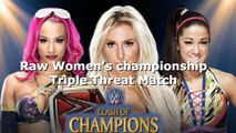 Charlotte (c) vs. Sasha Banks vs. Bayley | Clash of Champions | Raw Women’s championship - Triple Threat Match