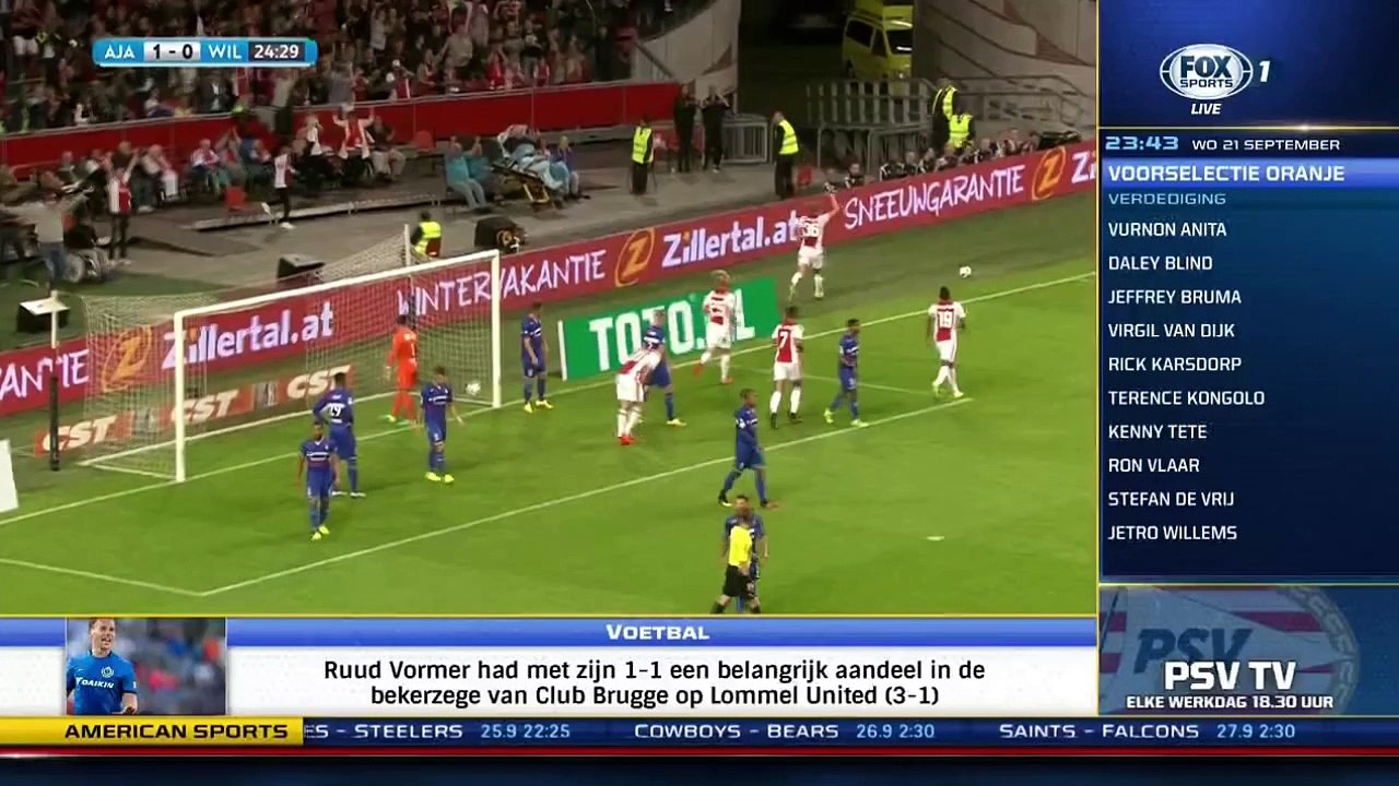 Ajax 5-0 Willem2