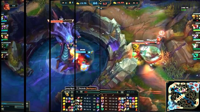 LoL Epic Moments #46 - Super Jax OutPlays 1vs4 + solo Baron League of Legends