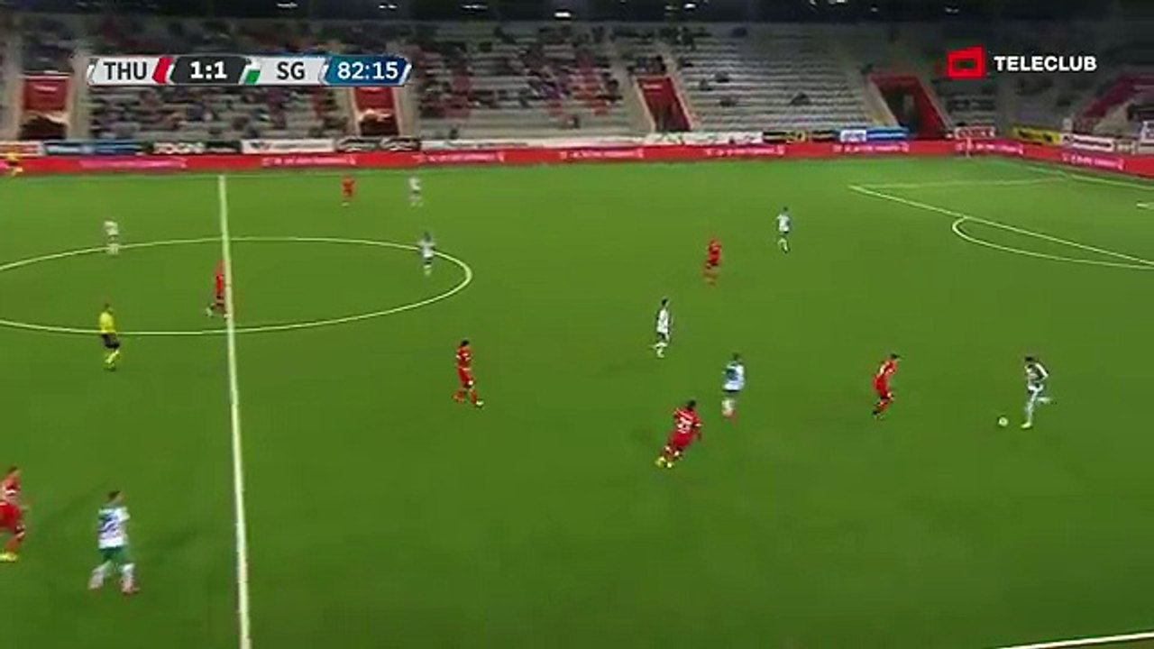 Thun 1:2 St.Gallen (Swiss Super League 8. Runde 2016/2017 20 .September 2016)