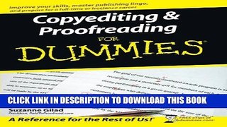New Book Copyediting and Proofreading For Dummies