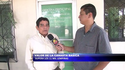 El valor de la canasta basica supera los 11 mil lempiras