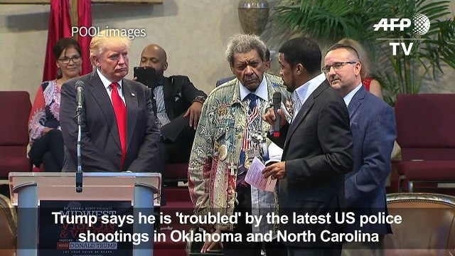 Trump 'troubled' by latest US police shootings